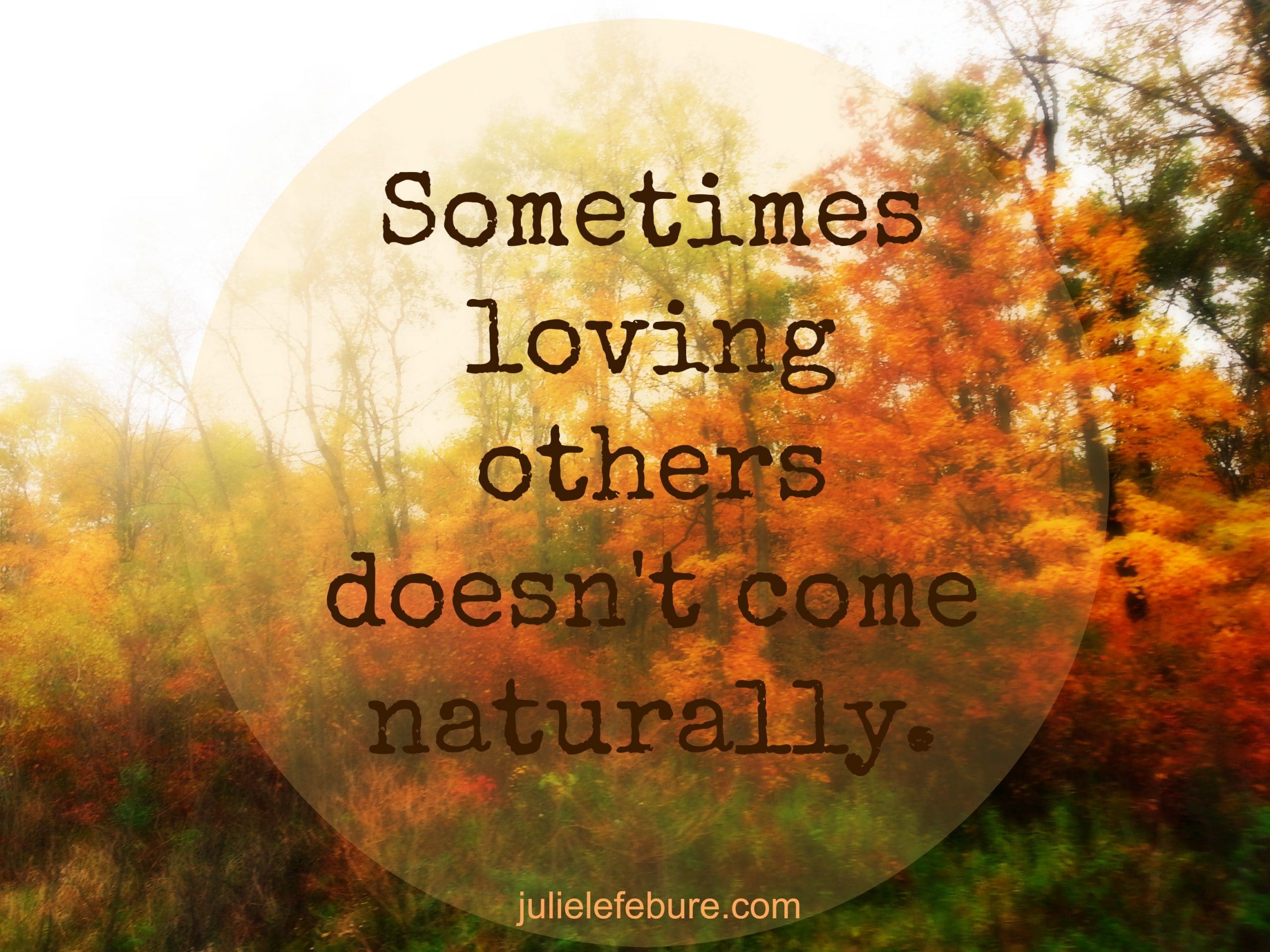 A Help For Loving Others