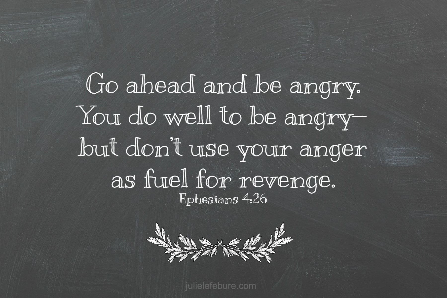 When Anger Is A Good Thing