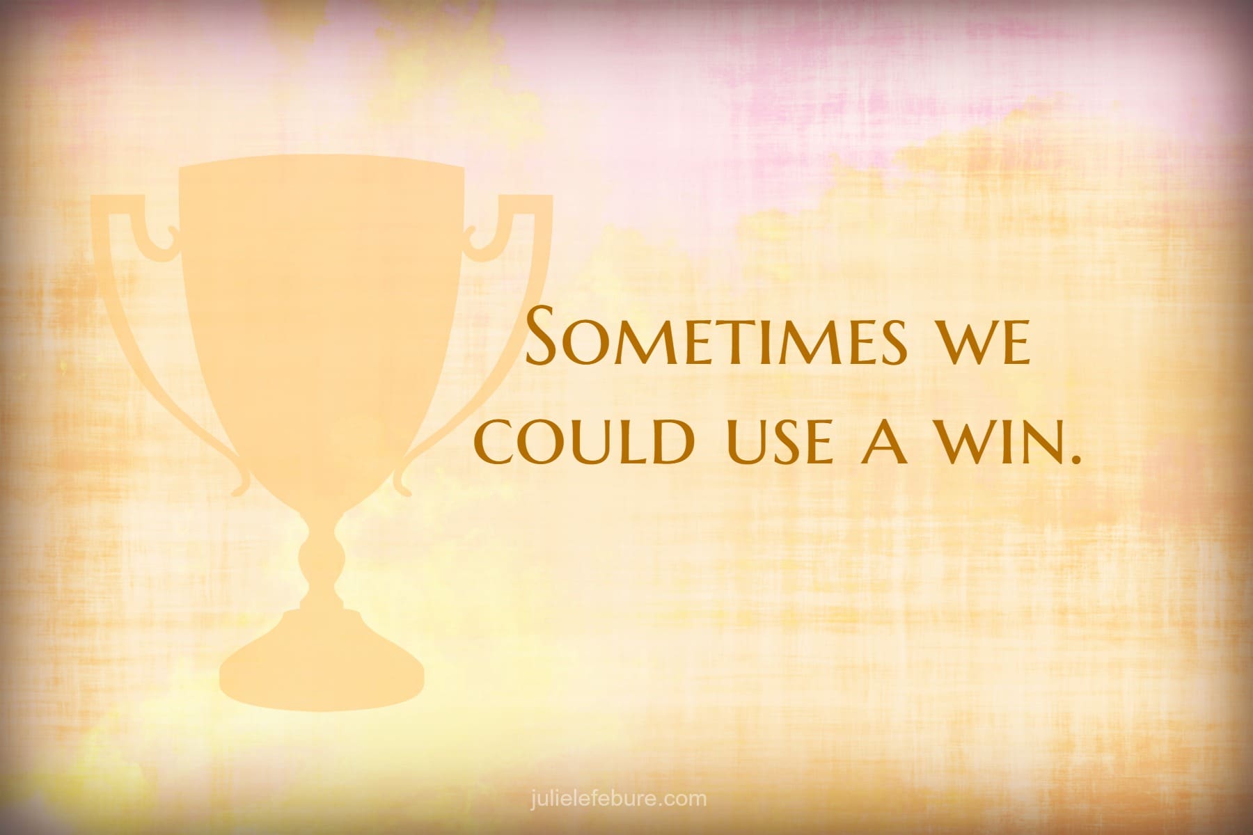 A Great Day For A Win