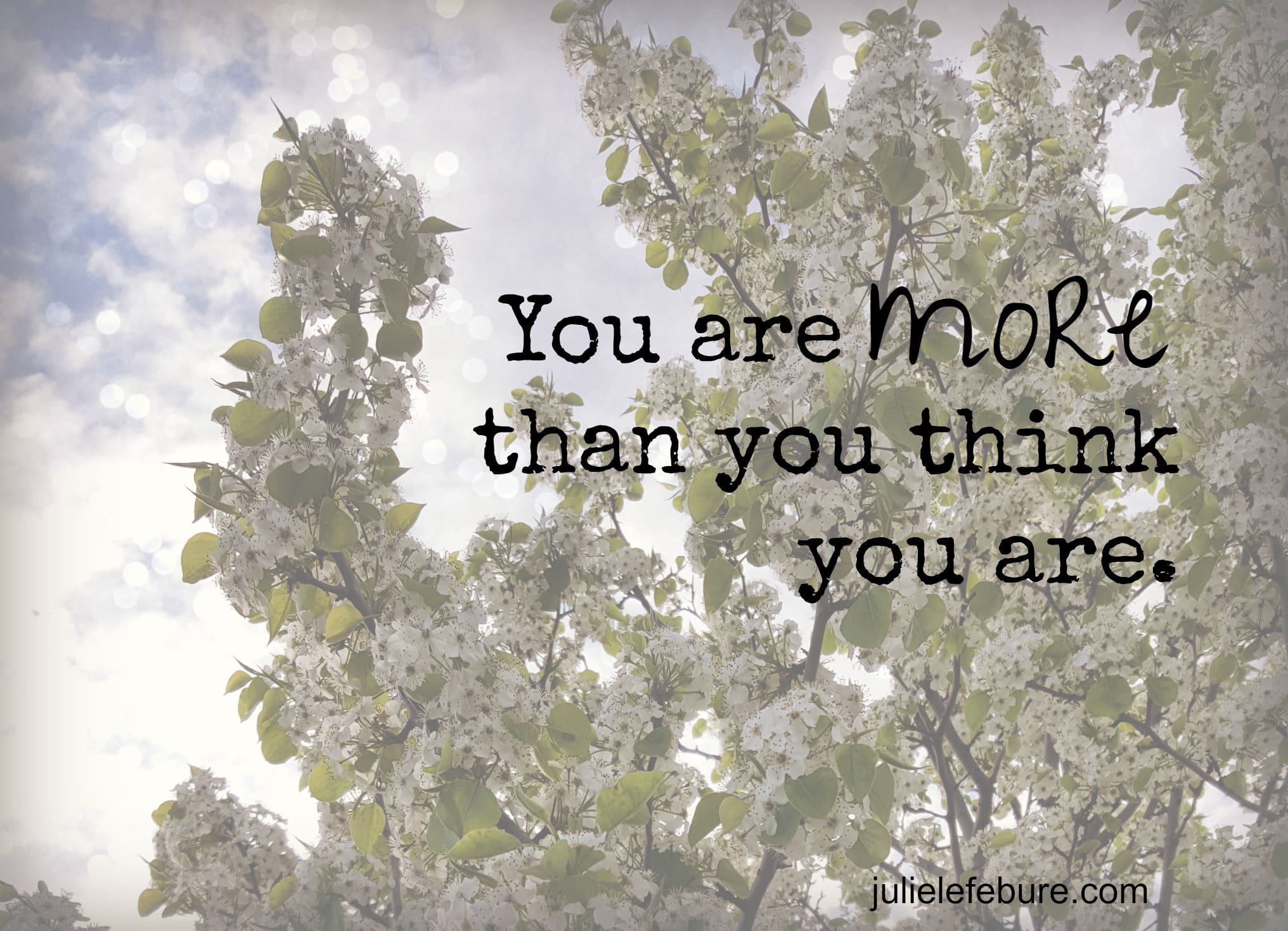 You Are More Than You Think You Are