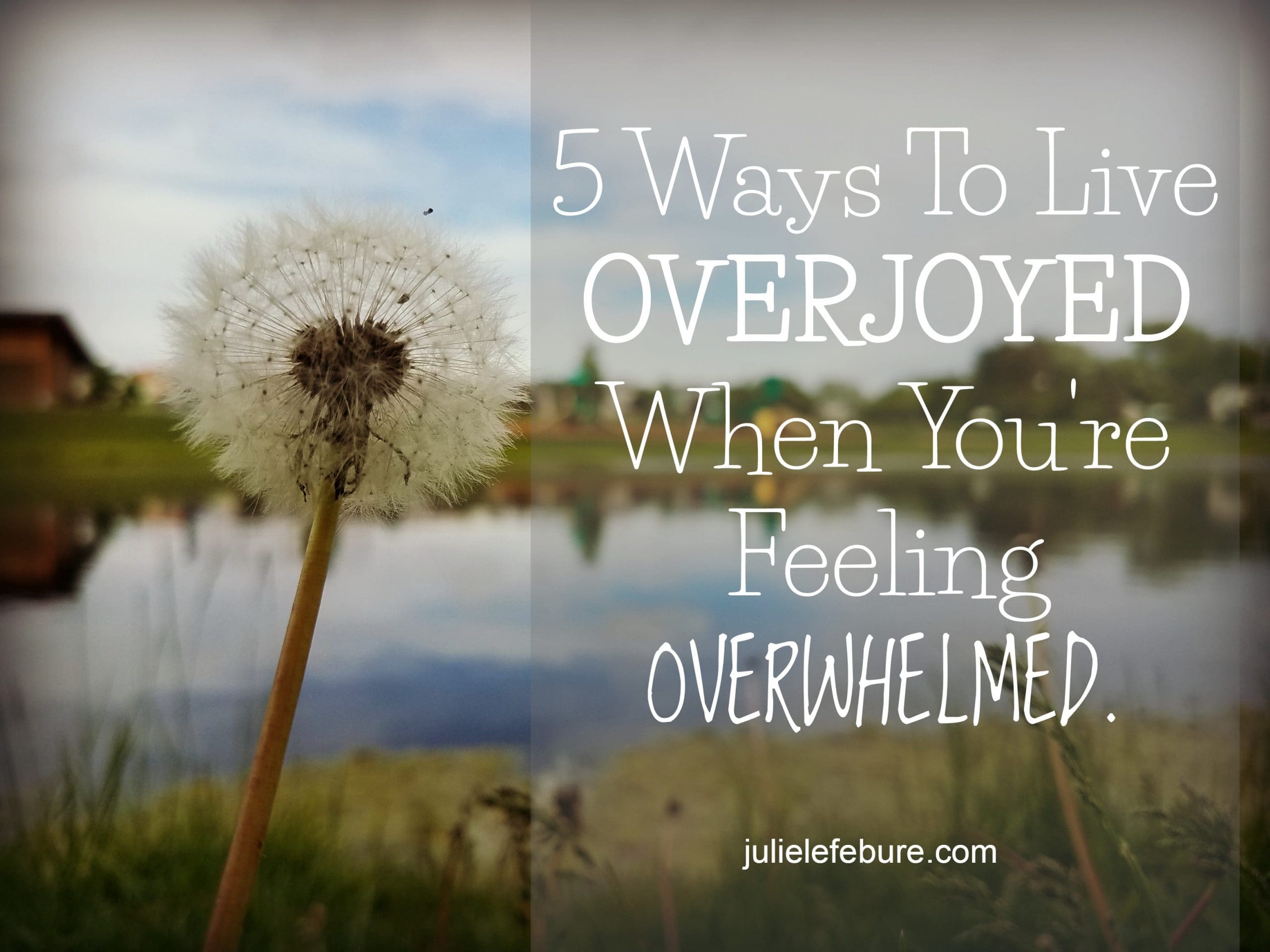 5 Ways To Live Overjoyed When You’re Feeling Overwhelmed