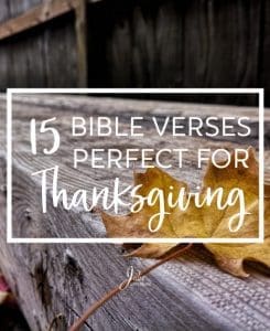15 Bible Verse Perfect For Thanksgiving