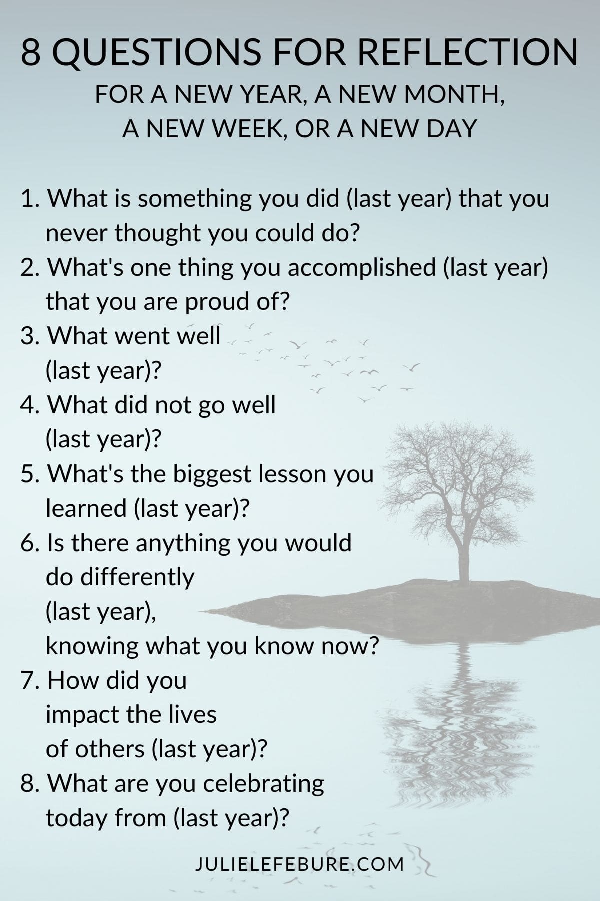 8 QUESTIONS FOR REFLECTION 8 Questions for Reflection