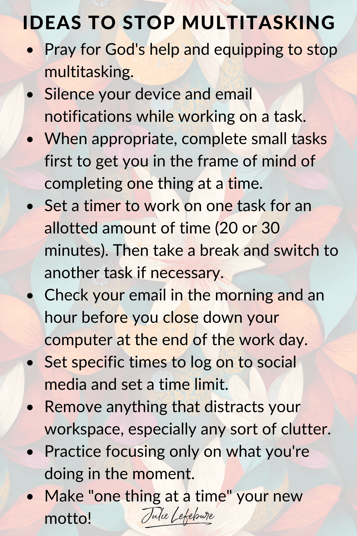 Ideas to Stop Multitasking image Ideas to Stop Multitasking