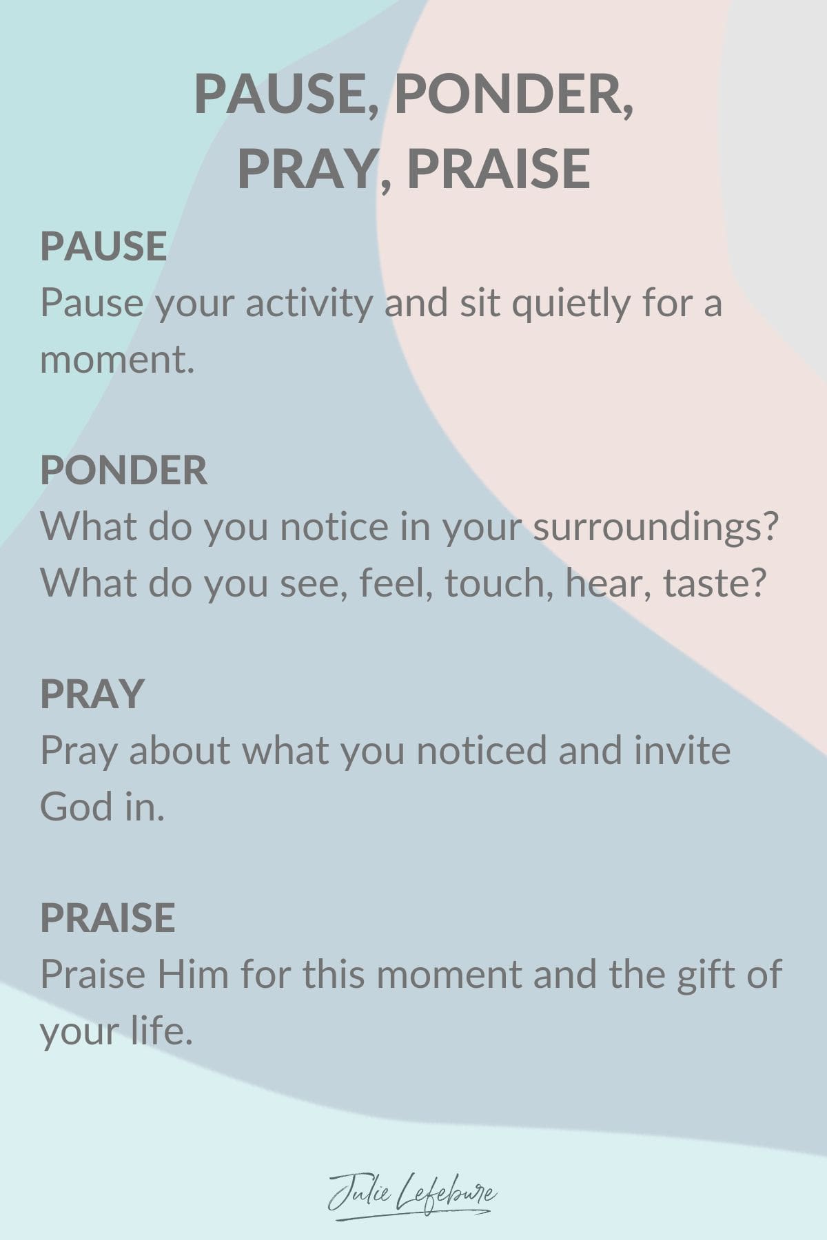 Pause Ponder Pray Praise Word of the Year for 2023