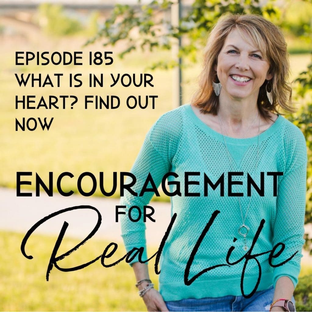 Encouragement for Real Life Podcast, Episode 185, What Is In Your Heart? Find Out Now