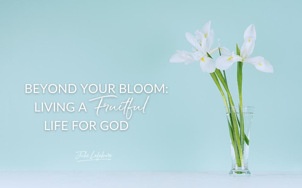 Beyond Your Bloom: Living a Fruitful Life for God