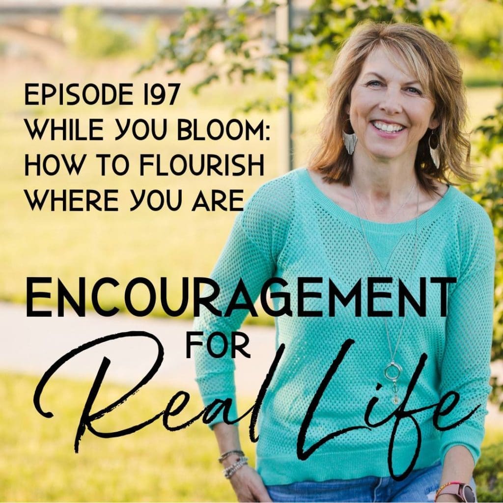 Encouragement for Real Life Podcast, Episode 197, How to Flourish Where You Are