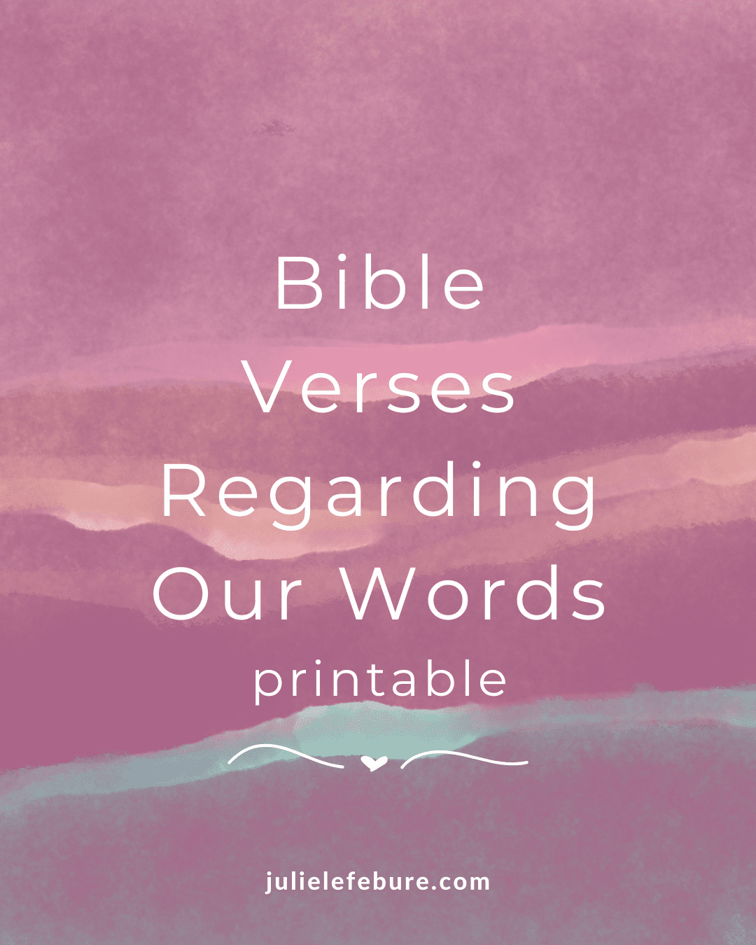 Bible Verses Regarding Our Words cover Summer of Abundance Companion Pages
