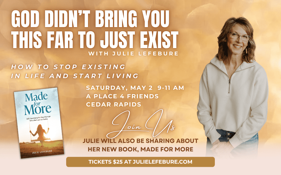 God didn't bring you this far to just exist.